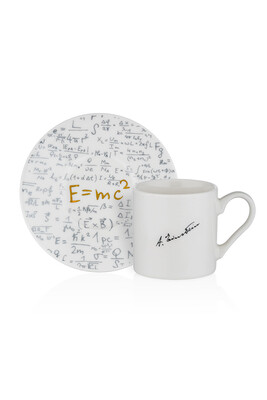 Kahve Fıncan Takımı 4 Parça Iconic Einstein - Thumbnail