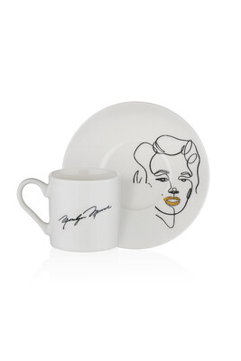 Kahve Fıncan Takımı 4 Parça Iconic Marilyn - Thumbnail